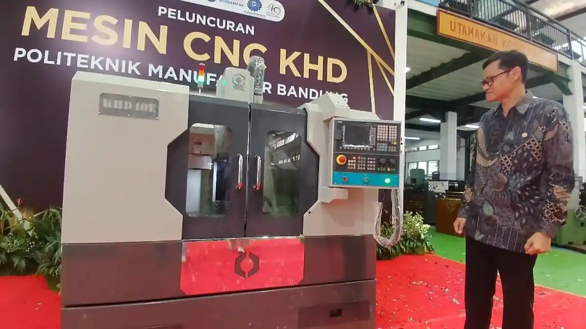Polman Bandung Luncurkan CNC Knuckle Head, Tonggak Baru Kemandirian Teknologi Manufaktur Nasional